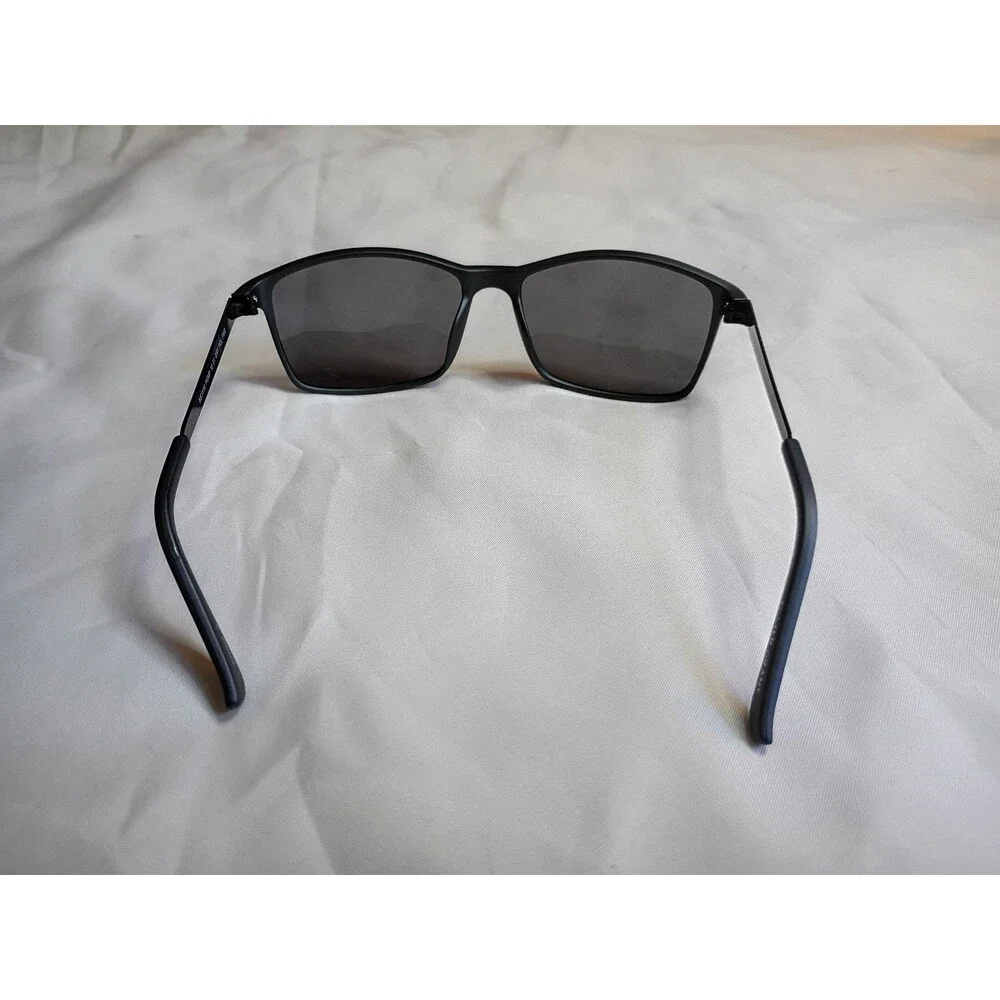Foster Grant Polarized Sunglasses Matte Black Gray Lenses NS1119